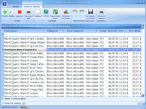 Interface de gestion du catalogue