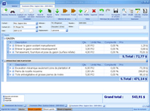 Interface permattant d'effectuer des soumissions